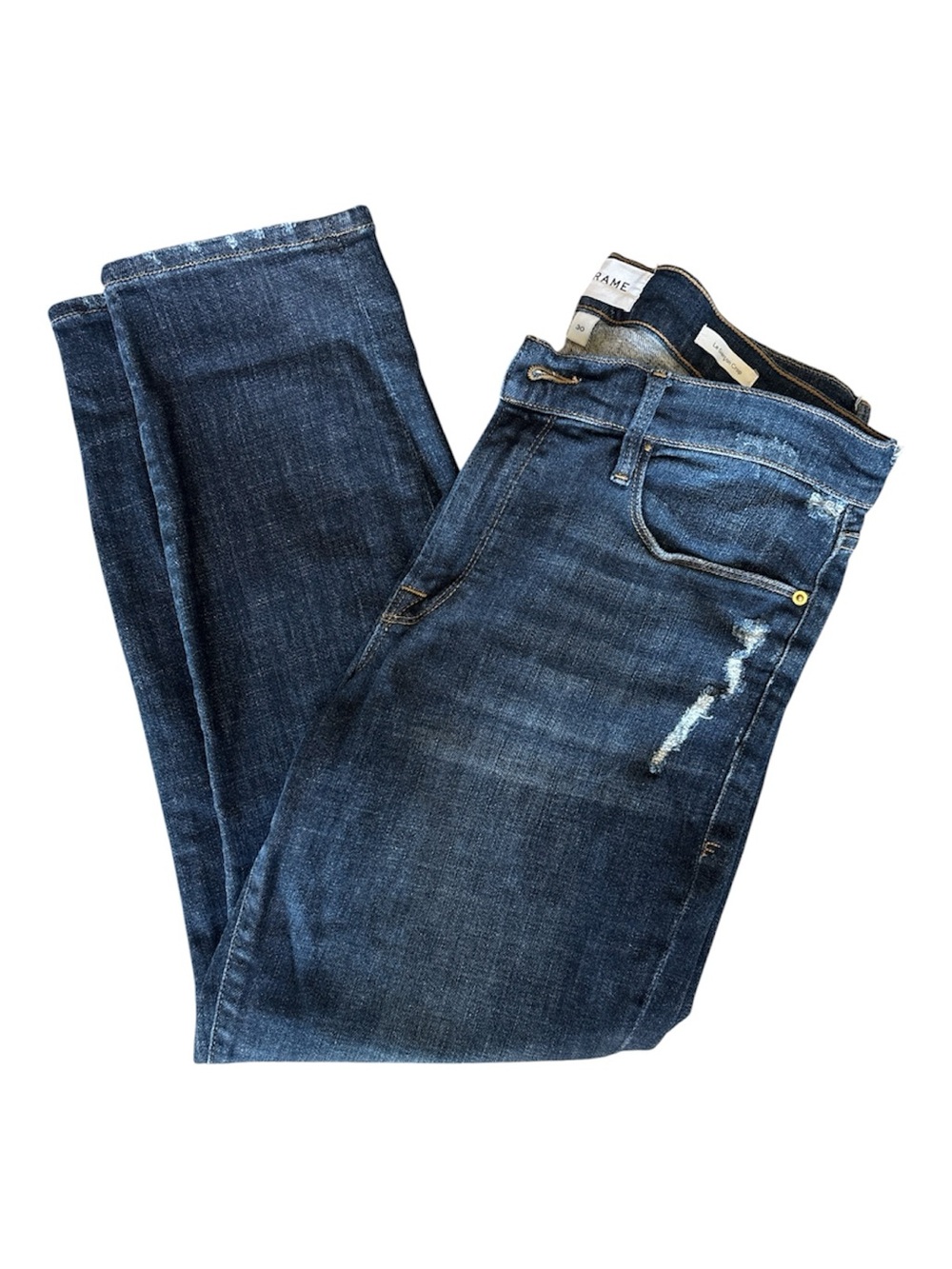 FRAME Le Garcon Crop Boyfriend Jeans in Coventry Size 30 EUC
